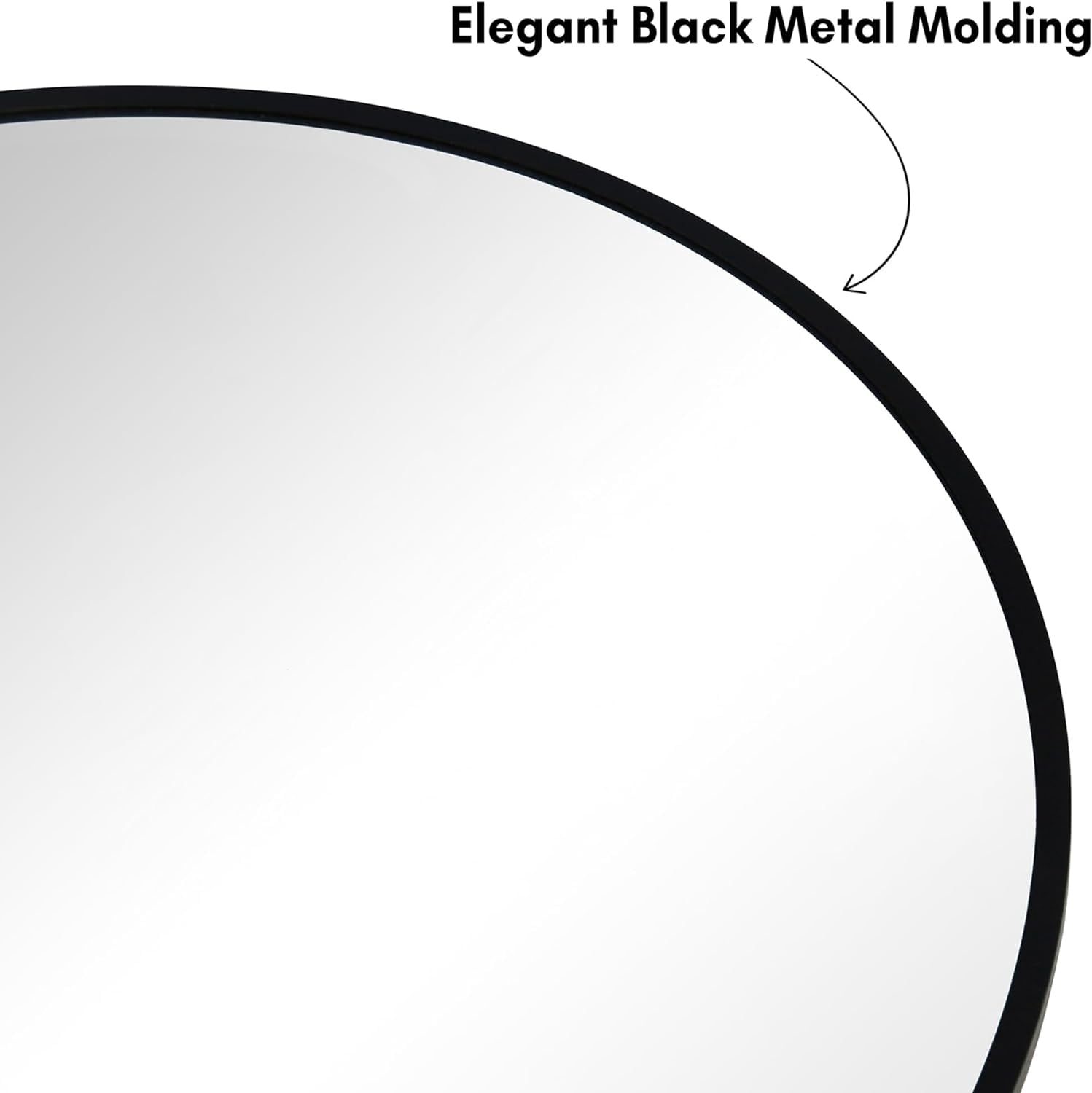 Americanflat Framed Black Round Mirror 32" - Circle Mirror for Bathroom, Bedroom, Entryway, Living Room - Large Circular Modern Mirror for Wall Decor