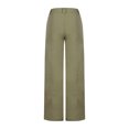 thumbnail image 6 of Womens Low Rise Cargo Pants Relaxed Fit Straight Wide Leg Y2K Fashion Solid Color Boyfriend Cargo Trousers Streetwear, 6 of 7