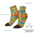 thumbnail image 4 of Bingfone America Symbols Design Patterned Men's Women's Casual Cotton Socks, 4 of 5