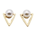 thumbnail image 2 of Pendientes de Botón de Cristal de Sintéticas para Mujer Joyas Nupciales Geométrica jinwen Pendientes geométricos creativos, 2 of 8