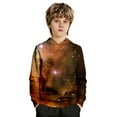 thumbnail image 2 of Girls Sweatshirts Galaxy Print Pullover Hoodie Top Casual Comfy Hoodies for Girls Size 3-4Y, 2 of 8