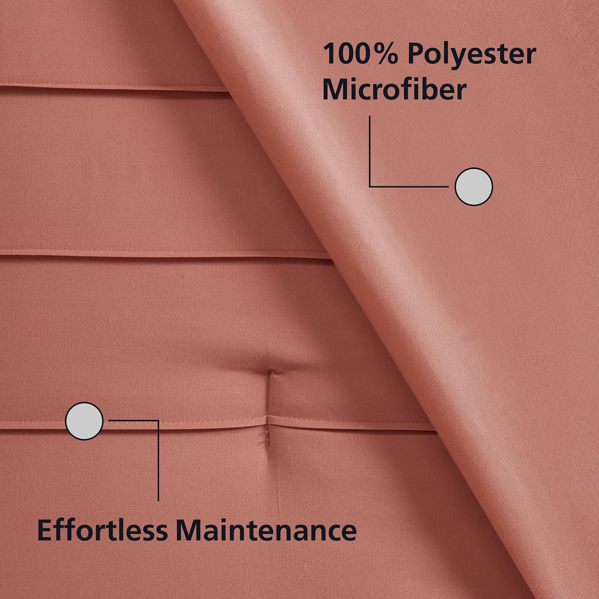 Mainstays All in One Reversible Comforter and Sheet set- 11 Piece, Queen, Terracotta Texture
