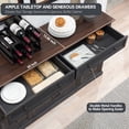 thumbnail image 3 of IFGET 60" Tall Storage Cabinet Farmhouse, Wood Buffets & Sideboards with 9 Drawers 3 Sizes Colloection for Kitchen Dining Room, 3 of 6