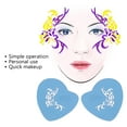 thumbnail image 5 of 5pcs Face Paint Stencils Face Paint Stencils Kit PET Adults Reusable Painting Template Stencils Template Body Painting Template Stick for Halloween Party Cosplay Supply, 5 of 9
