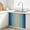 Dark Blue Khaki, variant on Khaki Turquoise Ombre Cabinet Curtains 35"W x 35"L, Modern Abstract Art Gradient Sink Skirt for Bathroom Kitchen Self Adhesive, Desk Privacy Short Curtain for Under Sink Classroom Closet