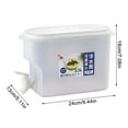 thumbnail image 4 of Large Capacity 3.5L Refrigerator Water Dispenser with Tap, Narrow Design Cold Kettle Pitcher for Refrigerator Storage, Drink Pitcher for Iced Tea Lemonade, BPA-Free Plastic with Drip-Free Faucet, 4 of 10