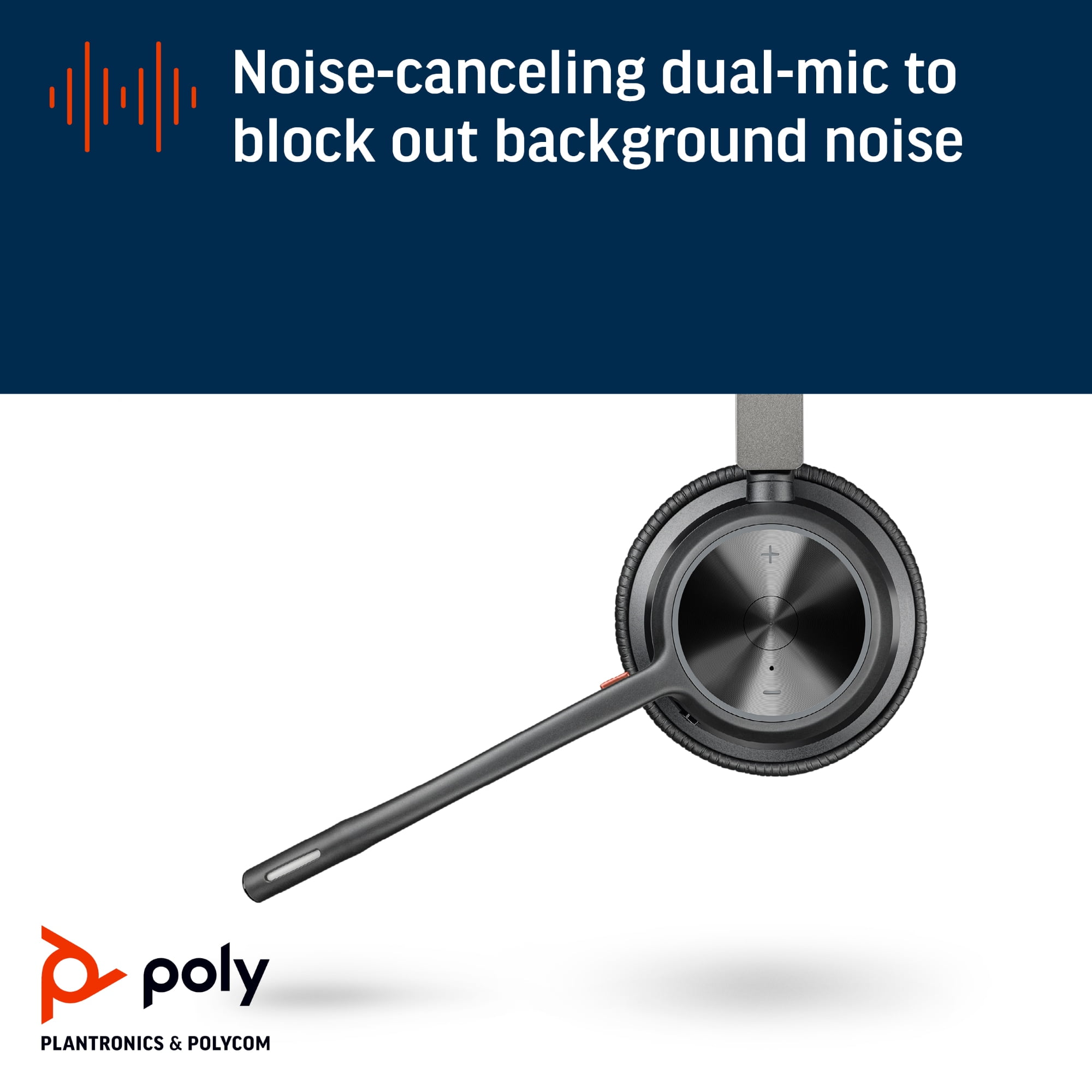 HP Poly Plantronics Voyager 4320 - Wireless Noise Cancelling Headset with Mic
