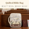 thumbnail image 6 of ZUXONGSY Dove Cross Lily Flower Print Bible Case for Women Portable Bible Carrier Sturdy Handbag with Multiple Pockets Christian Gift for Work, 6 of 7