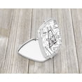 thumbnail image 2 of Letter V Musical Note Letters Compact Mirror, 2 of 4