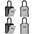 thumbnail image 1 of Caja de seguridad con llave Puroma, portátil, combinada, montada en la pared, gris, 1 of 7