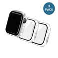 thumbnail image 2 of Qixxronics for Apple Watch Series SE [44mm] Case 3PCS, with Built-in Tempered Glass Screen Protector, 2 of 5