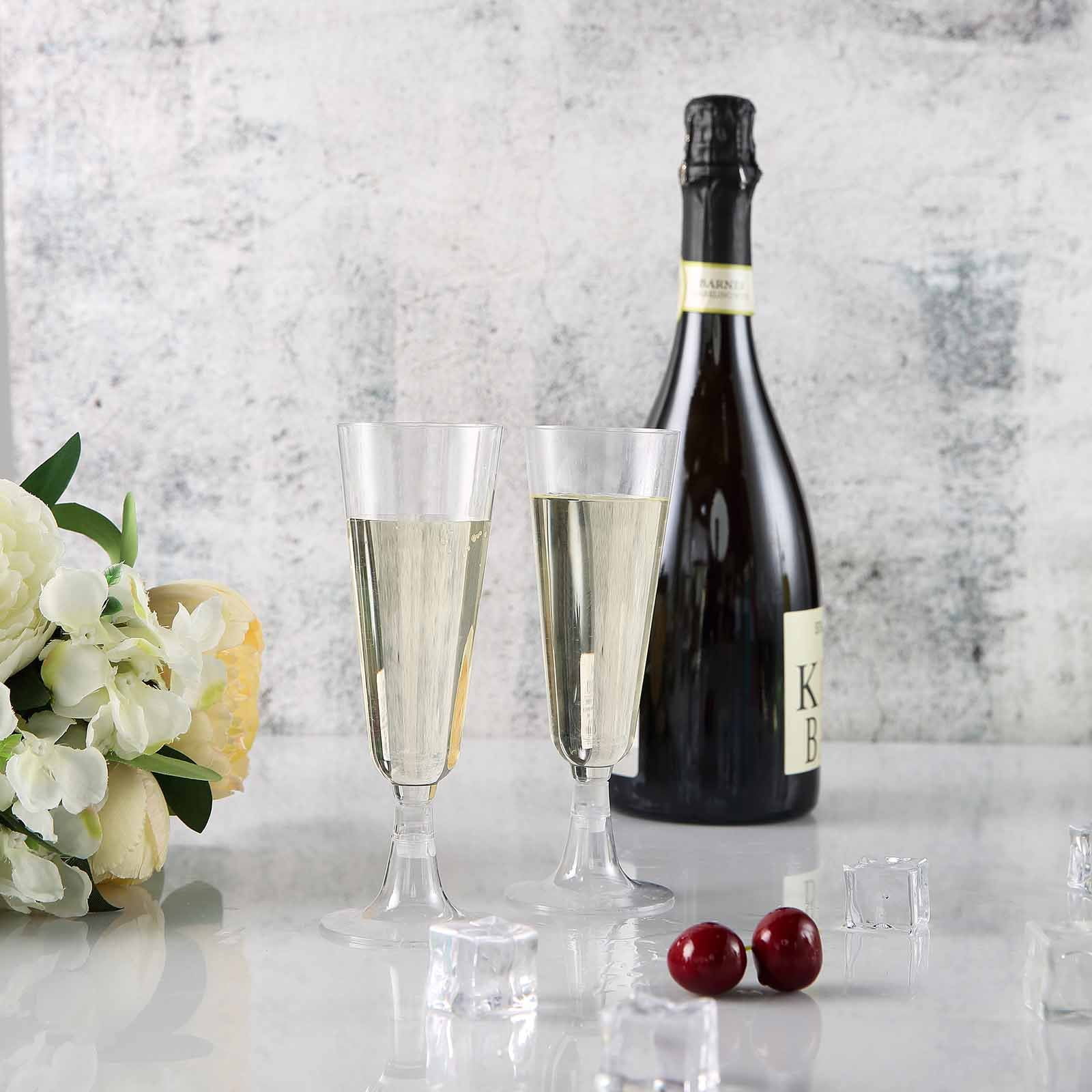 disposable champagne glasses