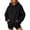 Black #45, variant on WULMLEO Women's Oversized Hoodies Drawstring Long Sleeve Sweatshirts with Pocket Fall Winter Casual Pullover Tops Light Purple S