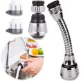 thumbnail image 1 of Robinet Pivotant 2 Pcs, Robinet de Cuisine Détachable à 360 Degrés, 2 Modes Réglables, 1 of 5
