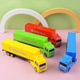 thumbnail image 5 of KOYPTL Transport Vehicle Toy for Girls Boys Kids Toddler Aged 3 4 5 6 Years Old, Heavy Duty Transport Truck, Realistic Vehicle, Trailer, Toy Trucks for Kids, 5 of 6