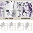 thumbnail image 5 of Swag Valance Curtains for Windows, Purple Eucalyptus Leaves Light Filtering Kitchen Curtains with Rod Pocket, Summer Leaf Watercolor Window Treatment Valances for Living Room, 36x36 - 2 PCS, 5 of 9