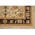 thumbnail image 3 of Ivory & Black Floral Turkish Oushak Oriental Area Rug 8x11, 3 of 8