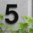 thumbnail image 5 of HASWARE 6 inch (15 cm) Stainless Steel House Number Apartment Door Numbers Mailbox Address Sign with 2 Screws (#1, Black), 5 of 5