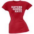 thumbnail image 1 of Haters Gonna Hate Red Soft Juniors T-Shirt, 1 of 1