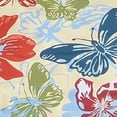 thumbnail image 6 of WYYP  Round Fitted Tablecloth with Elastic Edge, Waterproof Oil Proof Table Cover, Flannel Backed Table Cloth Fits  Round Tables for Dinner, Outdoor, Picnic, Butterfly 46-50, 6 of 8