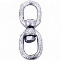 Koch 083293/89584 Chain Swivel, 3/8 x 3/8 in Trade, 2250 lb Working Load, Steel, Zinc