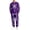 A256 Purple, variant on Yuncity Mens 2 Piece Outfits Halloween Skeleton Print Sweatshirts Without Cap Long Sleeve Crewneck Casual Sets For Holiday Festivities Sweatsuit Comfort Tracksuit Size L Black