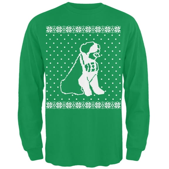 Big Saint Bernard Ugly Christmas Sweater Green Long Sleeve T-Shirt