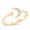 Gold-Tone, variant on Gold-Tone Sterling Silver Clear Cubic Zirconia Sparkling Moon And Star Ring Size 10