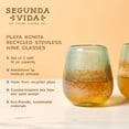 thumbnail image 3 of Twine Living Playa Bonita Wine Glasses for Birthday, Wedding, 13oz Set of 2, 3 of 7