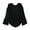 black, variant on Theory Womens Bringam Pullover Blouse, Black, P