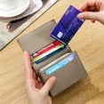 thumbnail image 4 of Men's Leather Wallet,Cowhide Wallet,Bank Credit Card Cases,Large Capacity Business Card Cases,Multifunctional Card Bag,Men's Birthday Gift, 4 of 5