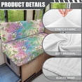 thumbnail image 6 of Uorisanigo Rabbit Tulip RV Sofa Seat Cover Breathable and Dirt-Resistant Camper Dinette Cushion Covers Stretchable Couch Cushion Slipcovers with 1 Backrest Cover & 1 Bench Cover, 6 of 7
