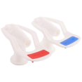 thumbnail image 1 of Water Dispenser Replacement Push Type White Plastic Tap Faucet 2 Pcs, 1 of 5