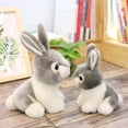thumbnail image 5 of Grey 20Cm Gray Plush Bunny Doll For Kids Cute Stuffed Rabbit Toy Birthday Gift Home Decoration, 5 of 5