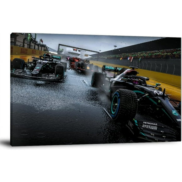 LAICAIW Formula 1 Lewis Hamilton Canvas Art Poster And Wall Art Picture Print Modern Family Bedroom Decor Posters 16x24inch(40x60cm)