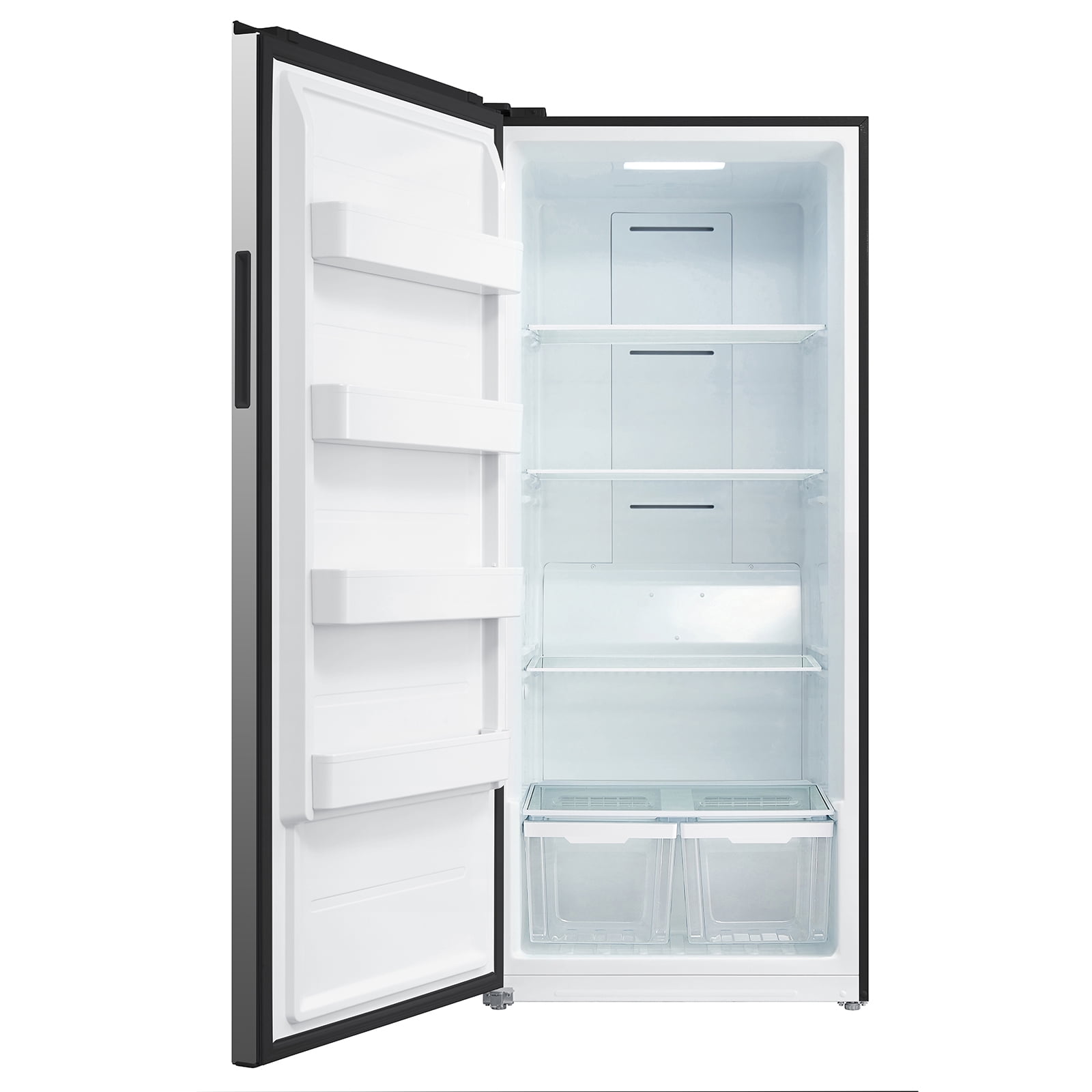 Smad 33 Inch Upright 21 Cu ft Freezer in Stainless Steel Left Door Fridge Home Garage 115V