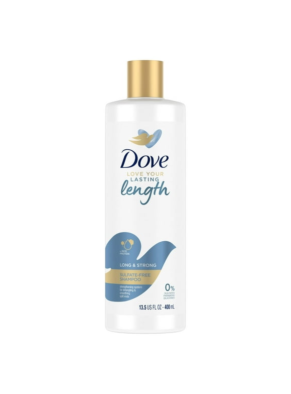 Dove Love Your Lasting Length Long and Strong Sulfate-Free Shampoo for All Hair Types, 13.5 fl oz