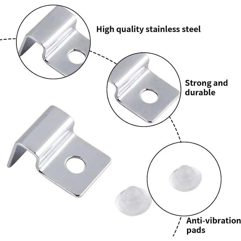 ADA - Stainless steel hooks for cover glass - 4 pcs., Aquarium accessories, Aquarium equipment