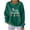 Army Green A, variant on Edvintorg Christmas Shirts for Women Long Sleeve Fashion Letter Printed Casual Crewneck Sweatshirt Pullover Top Plus Size Clothing