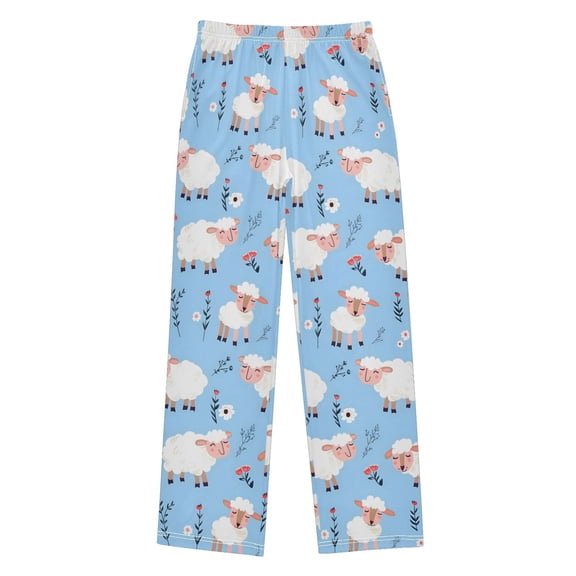 Sheep Christmas Pajama Pants Soft and Lightweight Elastic Waistband Christmas Pajama Pants