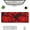 Red and Black Camouflage, variant on Red and Black Camouflage Gaming Mouse Pad Large Mouse Pad (31.5x11.8 Inch) Non-Slip Rubber Base Large Desk Mat Desk Protector for Home Office Gaming Work