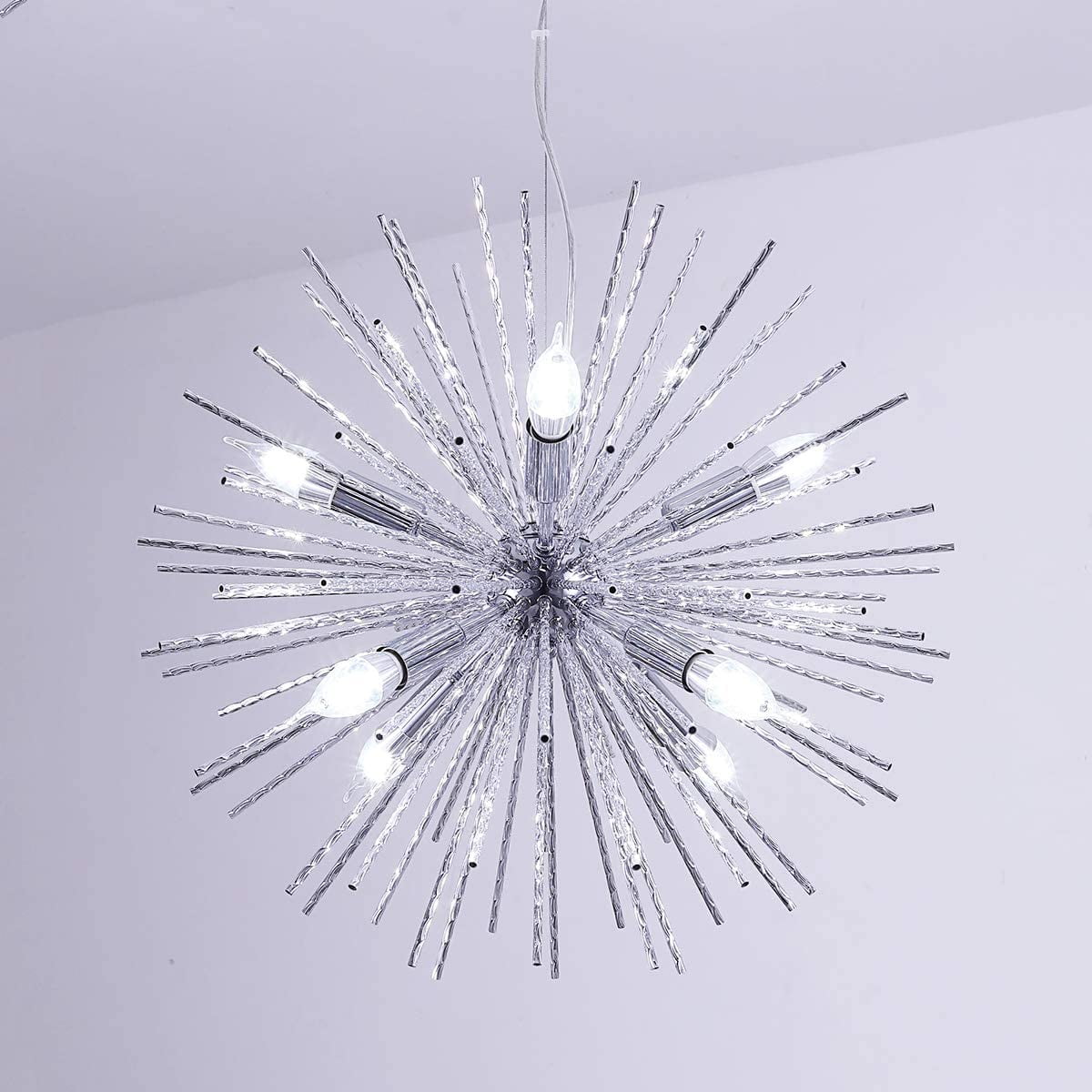chrome chandelier modern