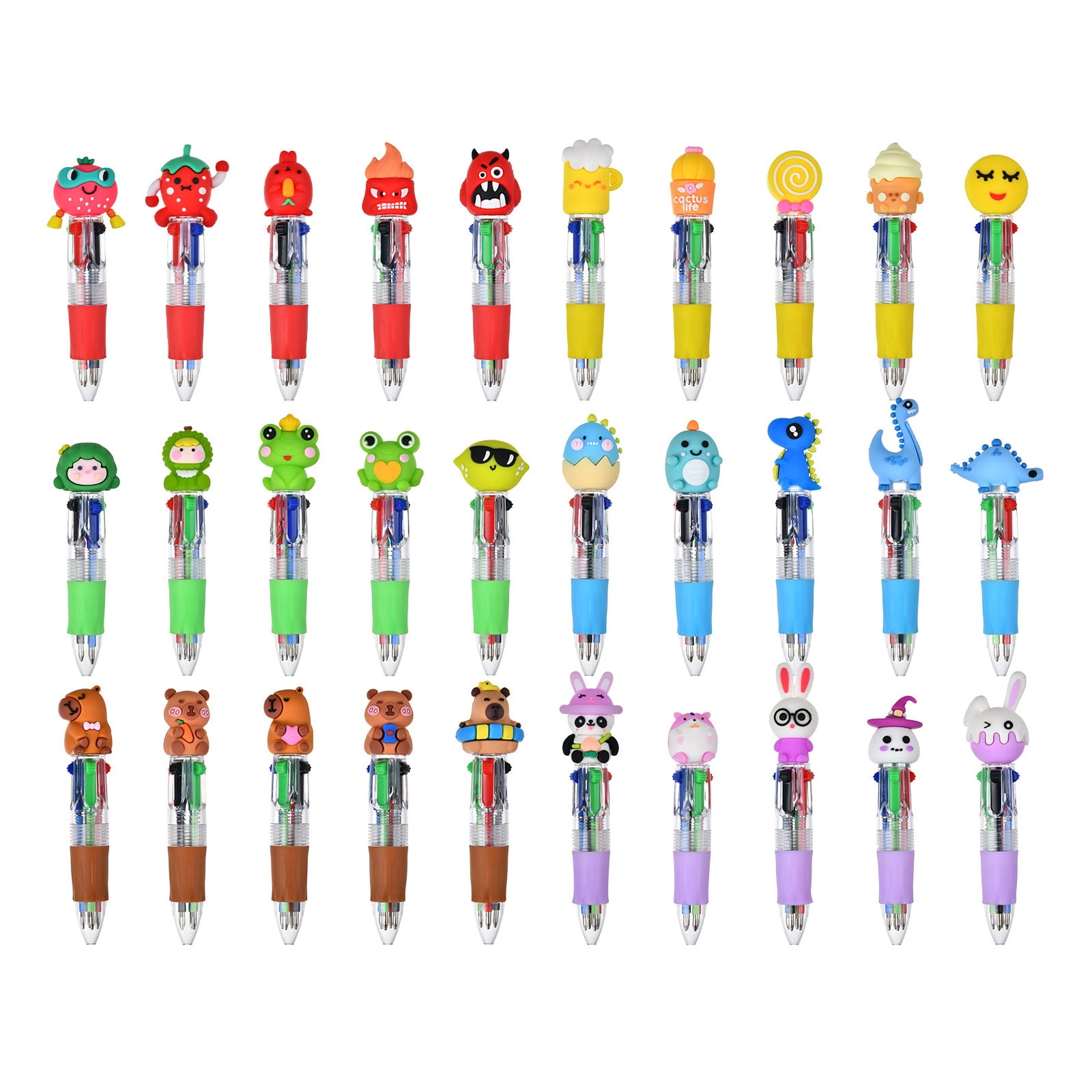 Multicolor Ballpoint Pen 4 Color-in-1 Ballpoint Pen 0.7mm Tip for Color Coding Journaling Writing Supplies