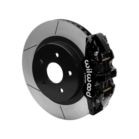 Wilwood 140-16047 AERO4 Rear Big Brake Kit With Black Calipers, Compatible with 2016-2018 Land Cruiser & LX570"