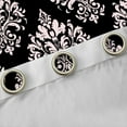 thumbnail image 4 of Manfei Vintage bohemian Flowers Blackout Curtains,Damask Victorian Baroque Curtains Pack of 2 (38x45 Each),Pink Black Window Curtains For Girls Boys,Ultra Soft Home Decor, 4 of 6
