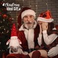 thumbnail image 3 of gnomos navideños de peluche con luz, gnomos de Papá Noel suecos hechos a mano de 12 pulgadas, sombrero de lentejuelas de peluche, decoración navideña para la noche, decoraciones navideñas de elfo, reg, 3 of 5