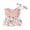 Pink, variant on Bagilaanoe Newborn Baby Girl Rompers Dress Floral Print Sleeveless Bodysuit + Headband 3M 6M 12M 18M Infant Patchwork One Piece Jumpsuit
