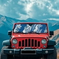 thumbnail image 3 of HUIACONG Blue Polynesia Windshield Sun Shade, Cute Shade Heat Shield，51.57 in *16.14 in, Compatible with JK JKU TJ 2 Door / 4 Door, 3 of 6