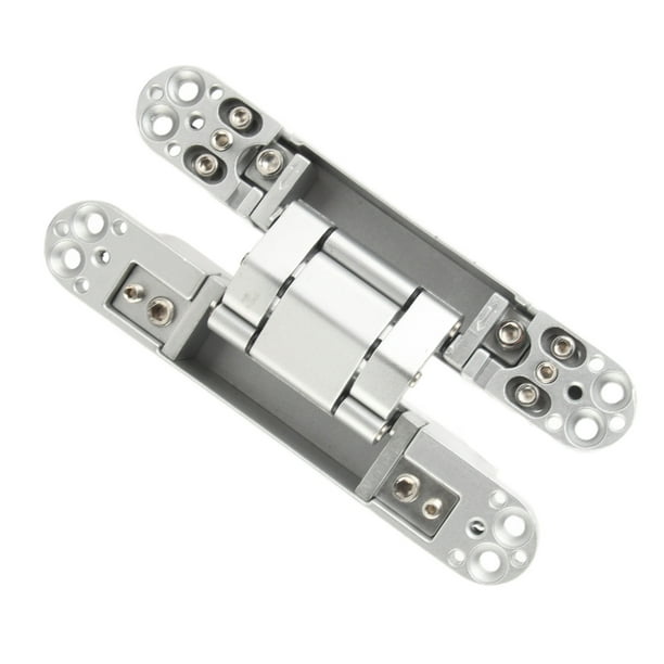 Bisagras De Puerta Oculta Bisagra De Puerta Plegable aleación De Zinc Bisagras De Puerta Oculta De 180 Grados Bisagra 3D De ángulo 3D Con Tornillos De Llave Hexagonal, Capacidad
