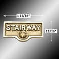 thumbnail image 3 of Switch Plate Tags STAIRWAY Name Signs Label Lacquered Brass Traditional Engraved Wall Light Switch Cover Labels | Renovators Supply, 3 of 3